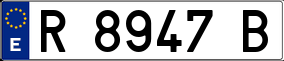 Trailer License Plate